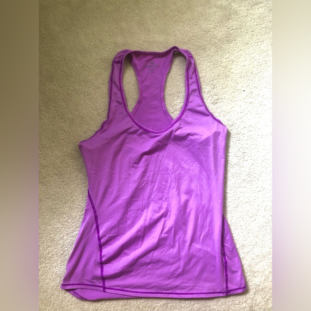 ATHLETA purple tank top size xs